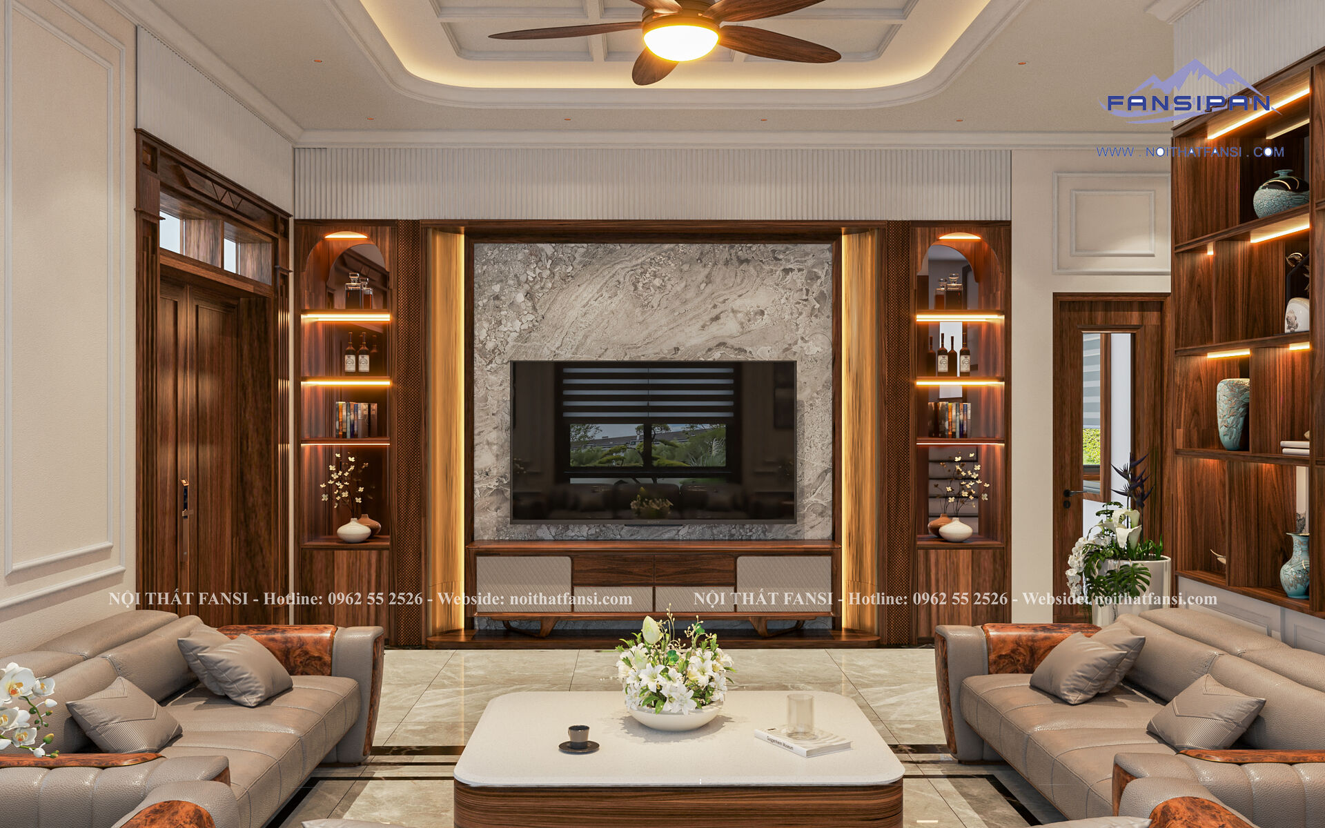 THIẾT KẾ NỘI THẤT BIỆT THỰ TÂN CỔ